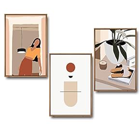 3 Piece Framed Canvas Wall Art for...