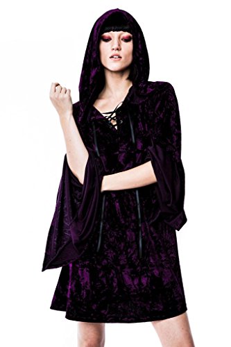 Killstar gothic occult ritual wiccan hooded violet velv…