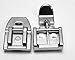 PES 2 Packs of Zipper Foot and Invisible Xipper Foot for Singer Sewing Machine Sewing Machine Presser Foot Fits All Low Shank Snap-On Singer, Brother, Babylock, Janome, Kenmore, Juki, New Home, Elna