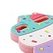 iPod Touch 6 Case, iPod Touch 5 Case, 3D Cute Cartoon Cherry Cupcakes Ice Cream Shaped Soft Rubber Silicone Shockproof Case Protector Skin Cover for iPod Touch 6th / 5th Generation (Pink)