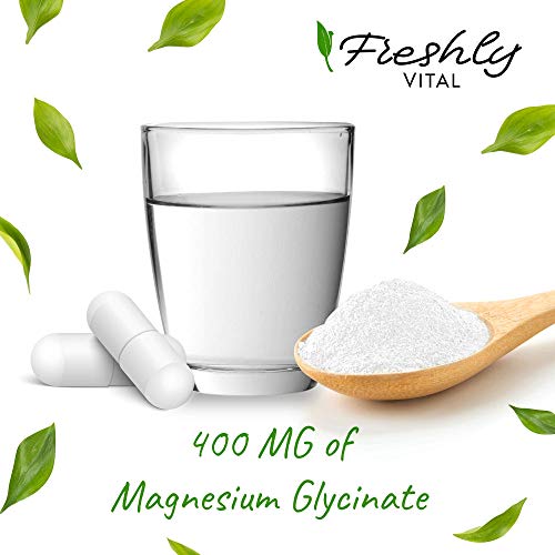 Magnesium Glycinate 400 mg Supplement 120 Capsules, Magnesium