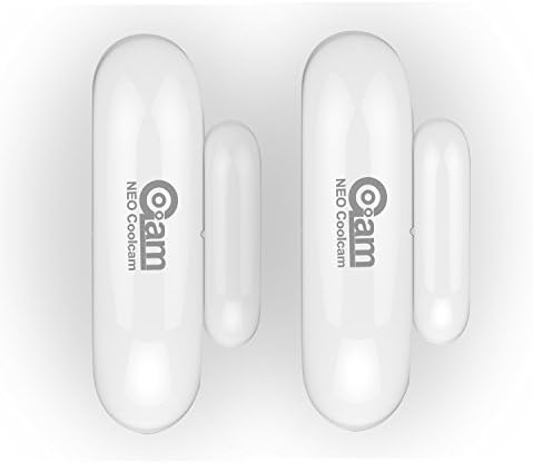 Coolcam Worlds Smallest Discreet Compact WiFi Easy Install, Battery Operated, Door Sensor (4PK)