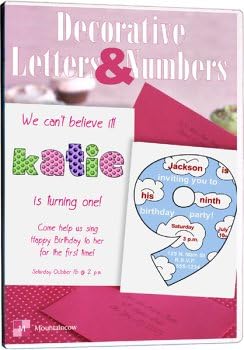 Amazon Com Decorative Letters Numbers For Paper Crafts