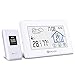 DIGOO Weather Stations Wireless Indoor Outdoor Thermometer Digital Hygrometer with Wireless Sensor, Temperature and Humidity Monitor, Weather Forecast Icon, Time & Date, Backlight