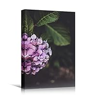 Canvas Wall Art Purple Petal Close Up Bedroom Close Up Colorful Floral Multicolor Petal Photography Romantics - 12x18 inches