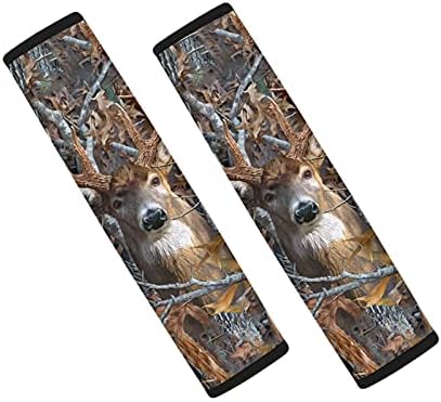ZFRXIGN Camo Car Seat Belt Covers Pads 2Pcs Bags Shoulder Seatbelt Pads For Men Car Seat Belt Backpack Shoulder Strap Pad Cover Forest Deer Designs Brown, Seat Belt Pads - Canada