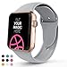 VATI Sport Band Compatible with Apple Watch Band 40mm 44mm 42mm 38mm, Soft Silicone Sport Strap Replacement Bands Compatible with iWatch Apple Watch Series 4, Series 3/2/1 S/M M/L