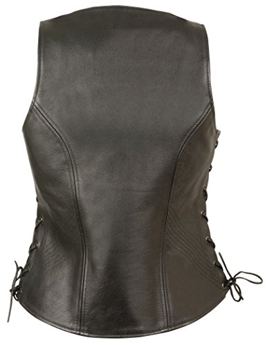 Milwaukee Women's Side Lace Vest with Stitch Detailing (Black, X-Small)