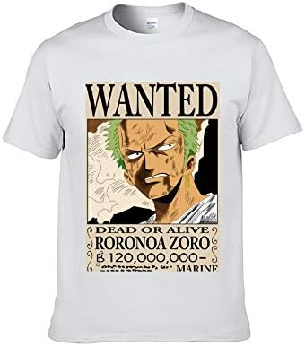 ICOSSATA T-Shirt Animation ONE Piece Wanted Monkey D. Luffy XS S M L XL XXL XXXL Adult Unisex Crew