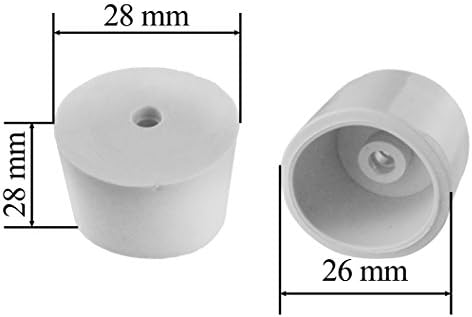 Demijohn Plugs/STOPPERS (All Sizes ON ONE Listing) Pack of 2,with Hole for AIRLOCK,Free DELIVERY (26/28MM)