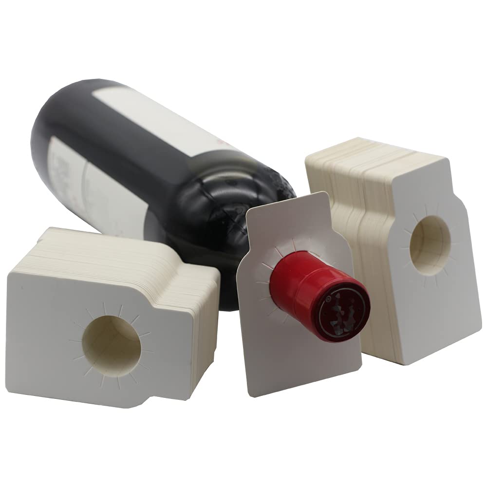 La Llareta 200 Wine Bottle Neck Tags and Cellar Rack Labels to Mark Vintage and Type (White)