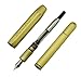 Delike Brass Fountain Pen Extra Fine 0.38 mm Pocket Pen for Business Signature in Metal Gift Box