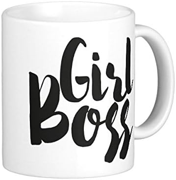 Girlboss White Coffee Mugs Black Personalised Coffee Travel Mugs