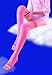 SlimWalk Fluffy Pressure Socks for Beauty Legs | Long Pink (Japan Import) (S-M (4.7-5.2 ft tall; 4.5-6.5))