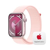 Apple Watch Series 9 GPS 45mm Pink Aluminum Case with Light Pink Sport Loop with AppleCare+ (2 Years) Apple Watch Series 9 GPS 45mm Pink Aluminum Case with Light Pink Sport Loop with AppleCare+ (2 Years)