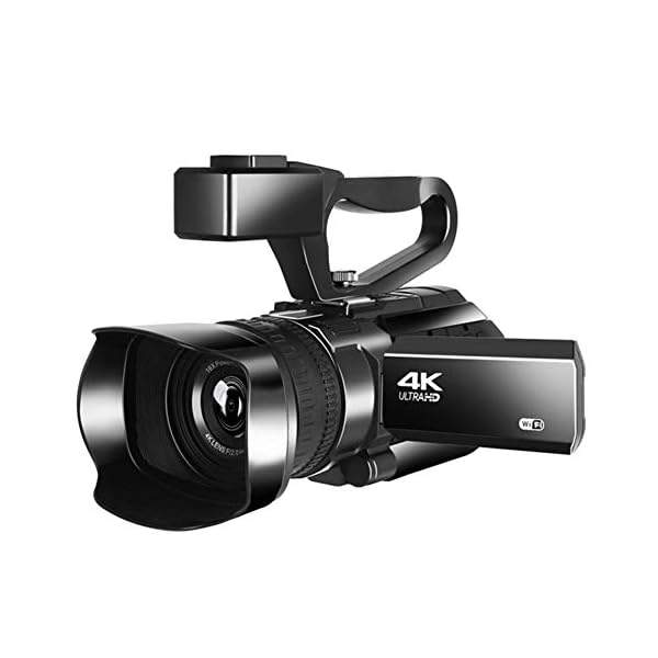 BSLBBZY 4K-Videokamera, Camcorder, digital, Vlogging, Camcorder, 7,6 cm (3 Zoll), Touchscreen, Nachtsicht, WiFi-Kamera…