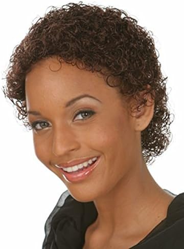 YOURWIGS Short Curly Kinky Corn Hair Wigs for Black Women Brown Fluffy Synthetic Wigs with Wig Cap Z071