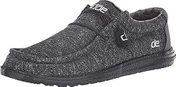 Hey Dude Men's Wally B Stretch Black Melange Size 8