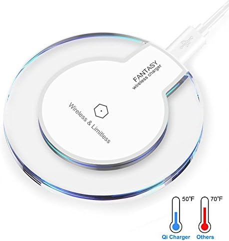 Wireless Charger, MYOLDSX Qi Wireless Charging Pad Station for iPhone 8/8 Plus, iPhone X, Nexus 7/6/5/4(2013), Nokia Lumia 920, LG Optimus Vu2, and More, White Qi Wireless Charger