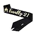 Wuxptrn JOPROCH EDUPET 21st Birthday Sash - Finally 21 Sash with Bonus Rhinestone Pin