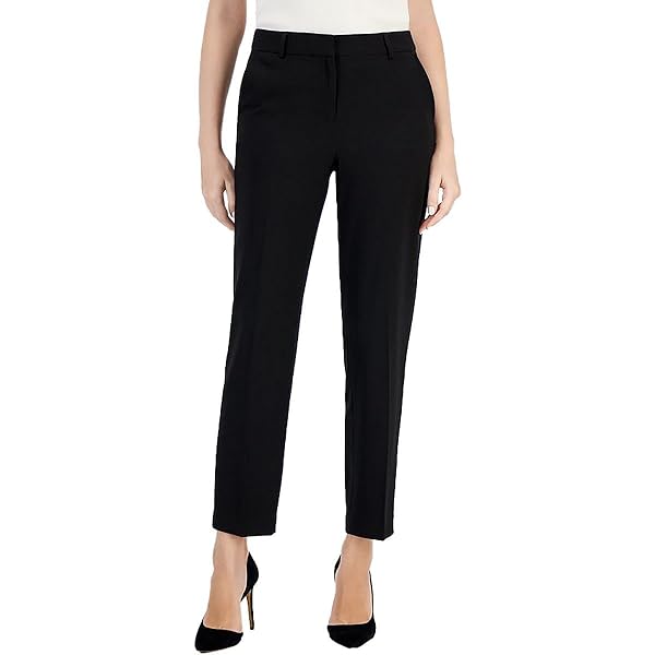 Calvin Klein Womens Cropped Modern Fit Dress Pants Black 14 at Amazon  Women's Clothing store