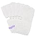 5-PK Washable Steam Mop Pads Replacement for Shark Steam Pocket Mops S3500,S3501,S3601,S3550,S3901,S3801,SE450,S2902,XT3601, White