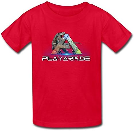 XIULIAN ARK Survival Evolved Ark Logo Kid's T-shirts L Red
