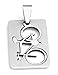 Zysta Stainless Steel Silver Detachable Bicycle Charm Pendant Necklace with 22 Inches Chain
