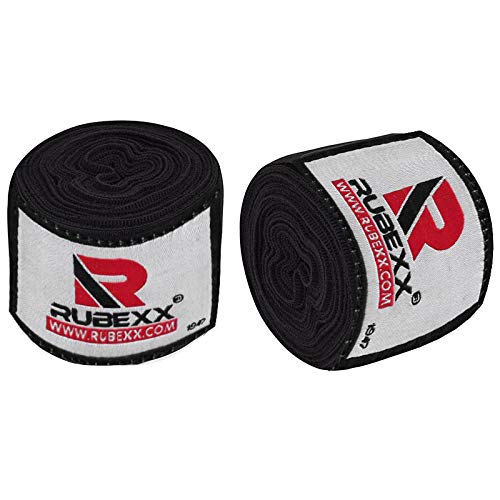 Hand wraps boxing Inner Gloves for Punching - Great Protection for MMA, Muay Thai, Kickboxing, Martial Arts Training & Combat Sports – 180 “ inch Elasticated Bandages Under Mitts (Black, 180 inch)