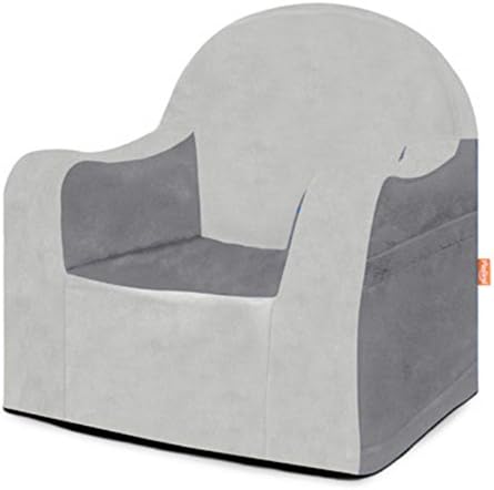 P'Kolino Grey Little Reader Chair Dark