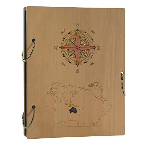 Schliersee Photo Album 4x6 Wooden Columbus's Voyage Cover Vintage Photo Book Hold 120 Photos - Thumbnail 7