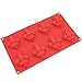 Freshware 8-Cavity Silicone Fleur-de-lis Cake and Soap Mold
