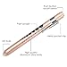 CAVN Pen Light with Pupil Gauge Penlight for Nurses Doctors, Reusable Medical Penlight for Nursing Students with Batteries, Rose Gold and Silver