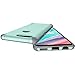 OnePlus 5T Case, CoverON Bios Series Minimalist Thin Fit Protective Hard Phone Cover with Embedded Metal Plate for Magnetic Car Mounts - Powder Blue on Gray