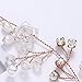 Yean Wedding Hair Vine Long Bridal Headband Hair Accessories for Bride and Bridesmaid (100cm / 39.3inches) (Rose Gold)