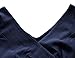 MUXXN Womens Elegant V Neck Sleeveless Wear to Work Office Pencil Dress (Blue M)