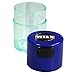 Vitavac - 5g to 20 grams Airtight Multi-Use Vacuum Seal Portable Storage Container for Dry Goods, Food, and Herbs - Dark Blue Clear
