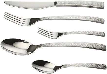 Novelty Creative Silverware Stainless Steel Flatware Wedding Party Dinner 5pcs Tableware Set Fork Knife and Spoon