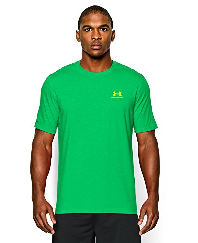 Under Armour Men's UA Charged Cotton Sportstyle T-Shirt Large GREEN ENERGY