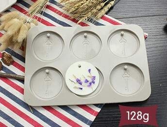 DIY Soy Candles Aroma Wax Tablets Silicone Mould Hand-Made Dried Flowers Aroma Wax Tablets 6 Holes Silicone Mold soap molds - (Color: 4)