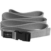 Hugger Mugger Quick-Release 10 ft. Cotton Yoga Strap - Easy to Attach and Release, Lightweight Buckle, Durable Cotton Webbing, Longer Length