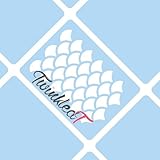 Mermaid Scale Stencil Nail Vinyls By Twinkled T - 1 Sheet of 16 Stencils