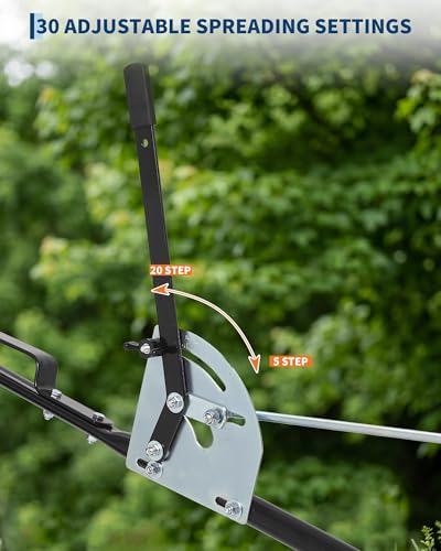 Garvee 130LBS Tow Behind Broadcast Spreader, Universal Hook Garden Spreader photo 11