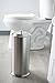 LDR 164 6466BN Freestanding Extra Toilet Paper Canister for Single Double and Extra Large Rolls Brushed Nickel Finish