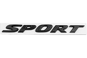 Zhizhong Sport Letter Emblem Trunk Lid Rear Logo Badge Fits 2017-2022 Accord Civic Passport (Gloss Black)