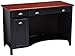 Bush Furniture Fairview Home Office Desk, Antique Black/Hansen Cherry