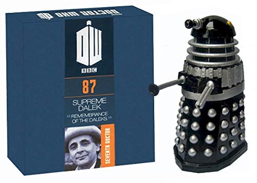 Official Licensed Merchandise Doctor Who Figurine Renegade Black Supreme Dalek Hand Painted 1:21 Scale Collector Boxed Model Figure #87