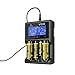 XTAR Xtar-VC4-Charger-T VC4 Li-ion/Ni-MH Battery Charger Premium USB LCD Display Charger Compatibale with Li-ion Battery and Ni-MH battery