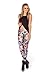 Roseate Women's 3D Digital Print Leggings Workout Running Tights Skull Flower Multicoloured