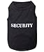 Parisian Pet Dog T-Shirt with Embroidered 'Security' Word Dog Tank Top - 100% Cotton, Breathable Dogs Security Clothes - Sleeveless Pet Vest - Machine Washable Shirt for Large Dogs